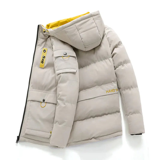 Men's Hooded Puffer Coat for Big and Tall Sizes