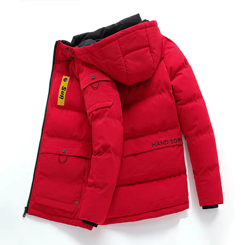 Men's Hooded Puffer Coat for Big and Tall Sizes