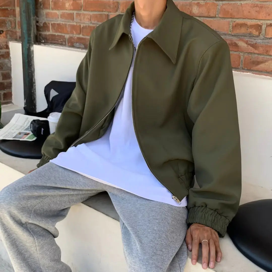 Military Green Short Shoulder Jacket for Men
